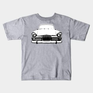 Sunbeam Rapier 1960s British classic car monoblock black and white Kids T-Shirt